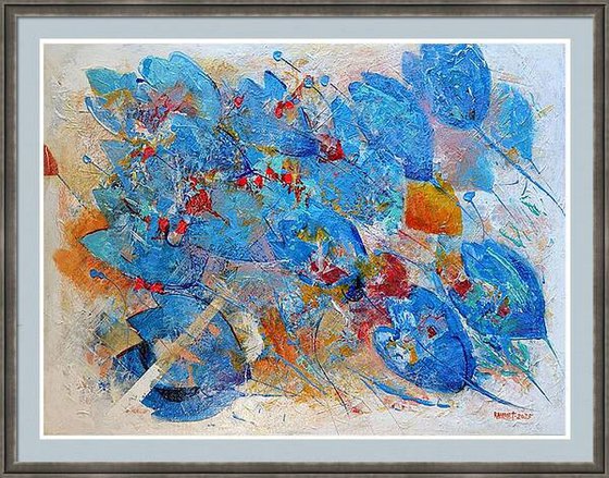 Fantasy with Blue Tulips