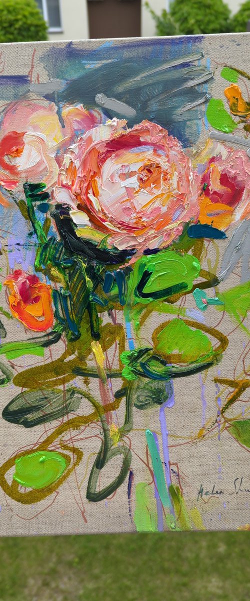 Rose study by Helen Shukina