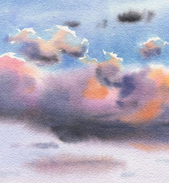 Clouds and boats