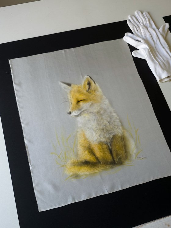 Golden Slumber – Silk Painting