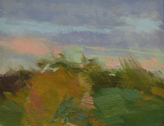 Plein air landscape painting "Recollection"