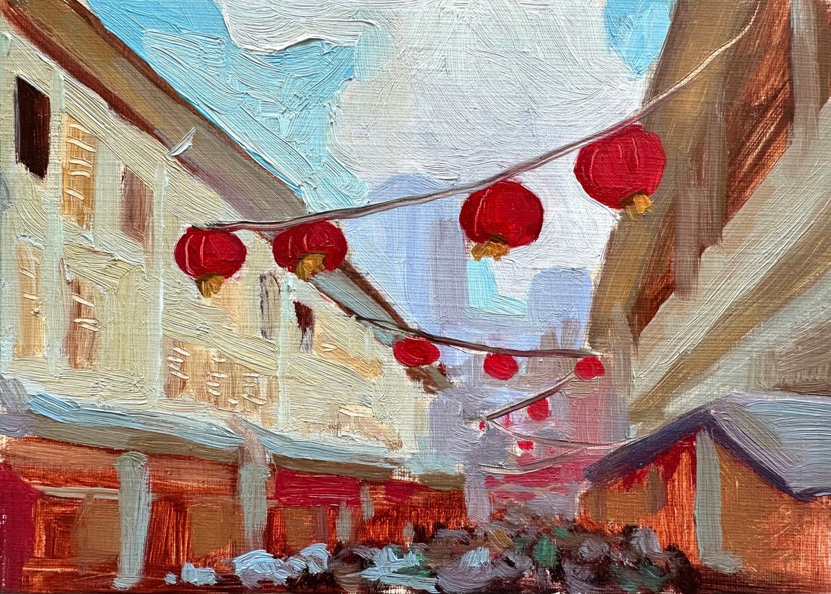 Chinatown lanterns by Anna Bogushevskaya