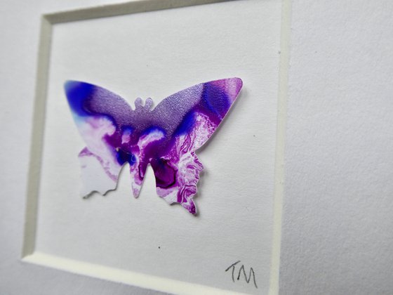 One Purple Patterned Butterfly