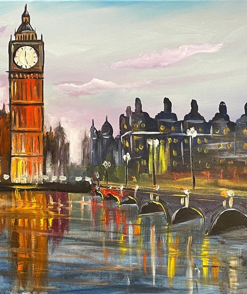 Colourful London Cityscape by Aisha Haider