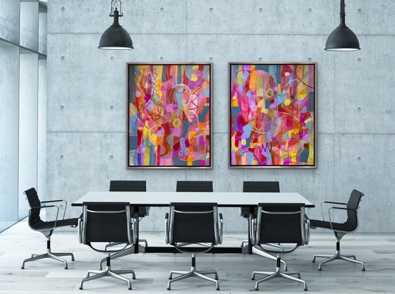Dancer in the Shade (Diptych)