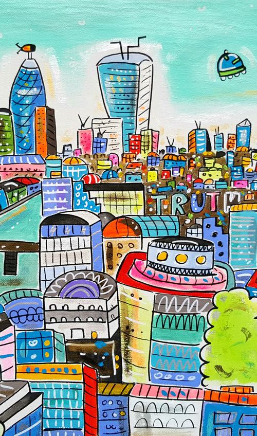 Cartoon London by Maria Luisa  Azzini