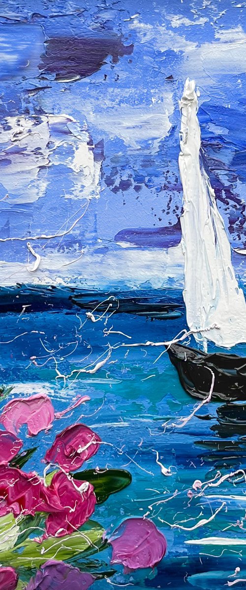Sailboat by Halyna Kirichenko