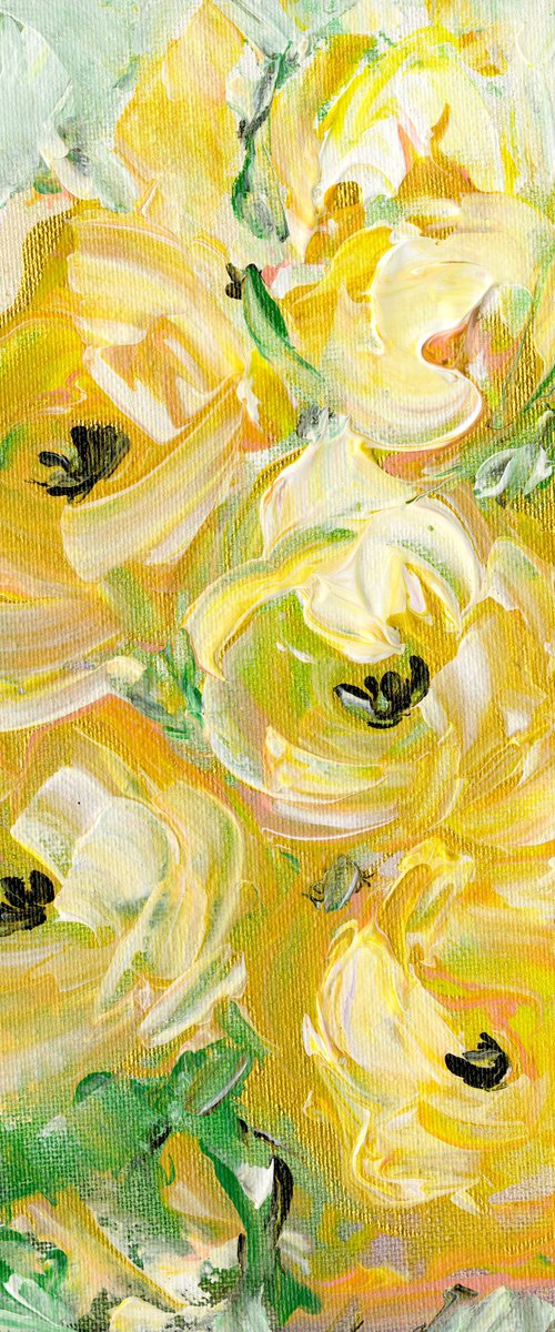 Floral Melody 36 - Floral Abstract Painting by Kathy Morton Stanion by Kathy Morton Stanion