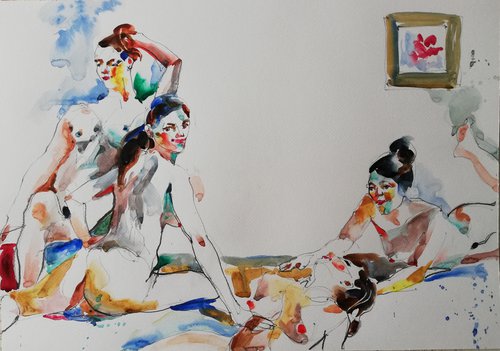 Nudes in White Interior by Jelena Djokic