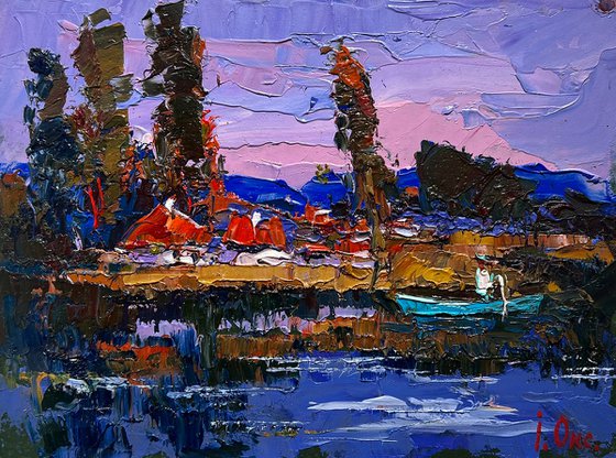 Swimming on the lake