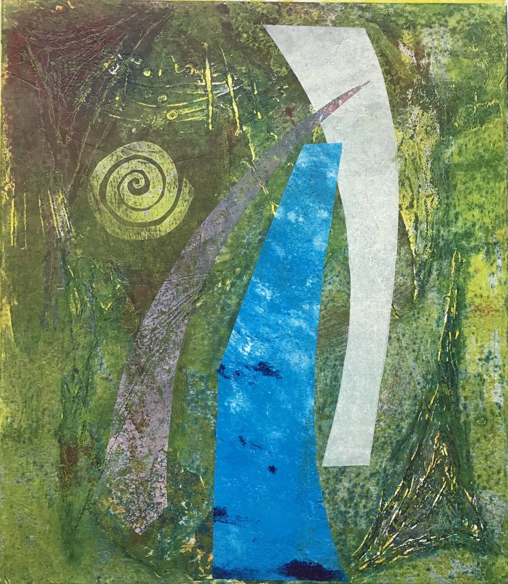 Abstract Limited Edition Print , Forest By Sandra Haney, 14 X 17, Artwork For Sale On Artfinder