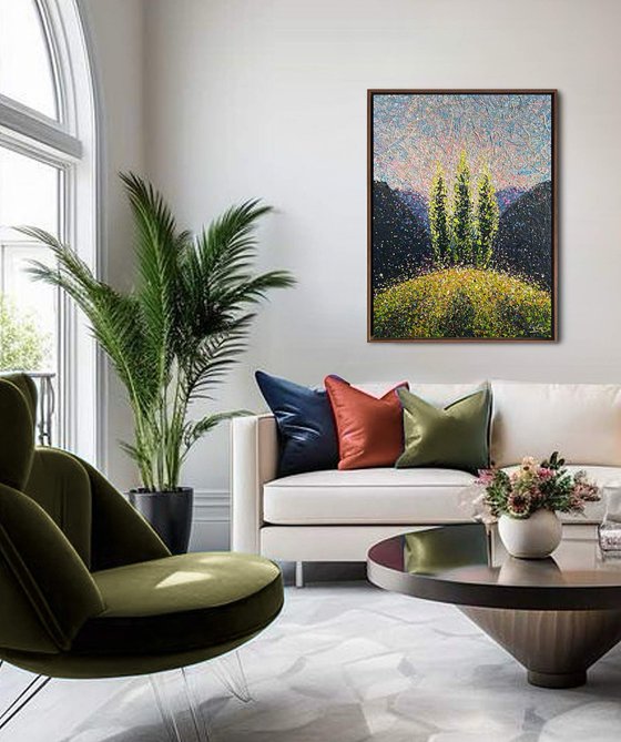 Summer’s Golden Resonance - framed