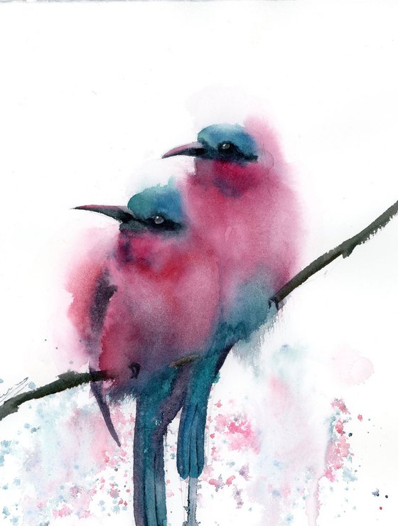 Bee Eaters - Diptych