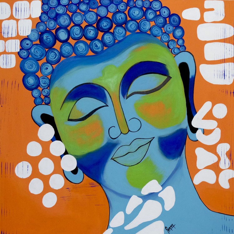 Buddha Painting Indian Art Buddha Painting Abstr Artfinder