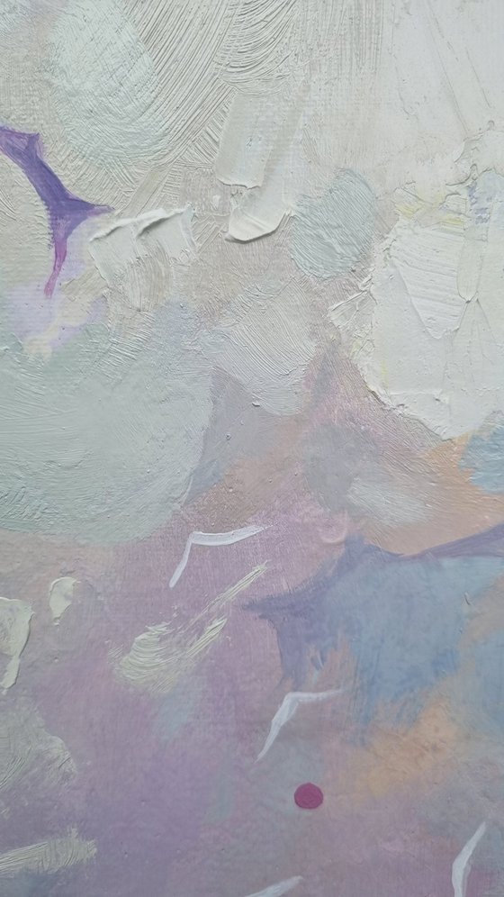 Sea. Spilled pink sky diptych1