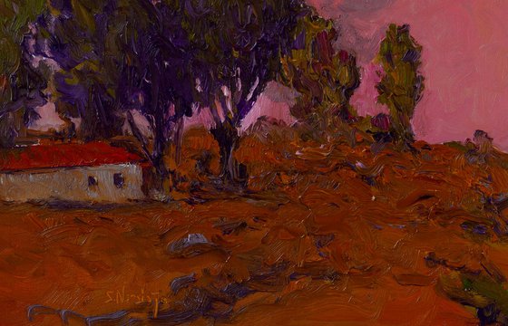 Pink Mountain at Dusk