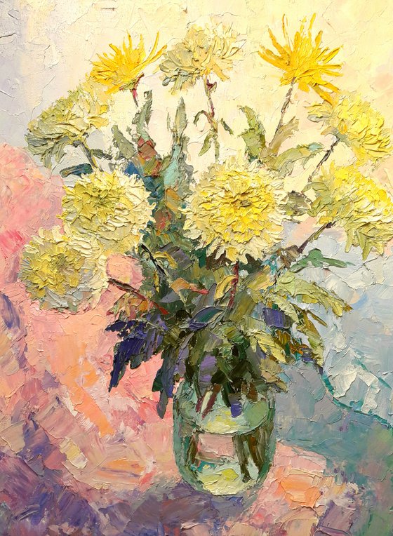 Yellow chrysanthemum