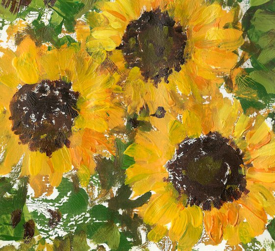 Contemporary Sunflowers -2