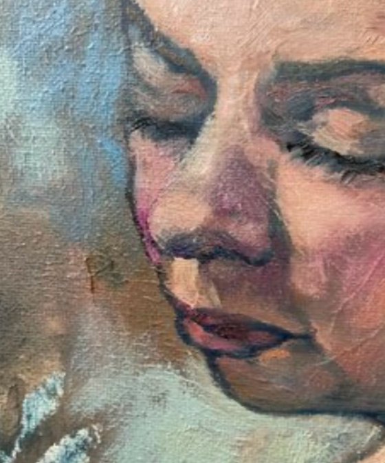 Ballerina in black leotard