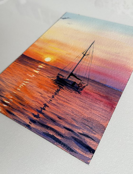 Sailboat at Sunset