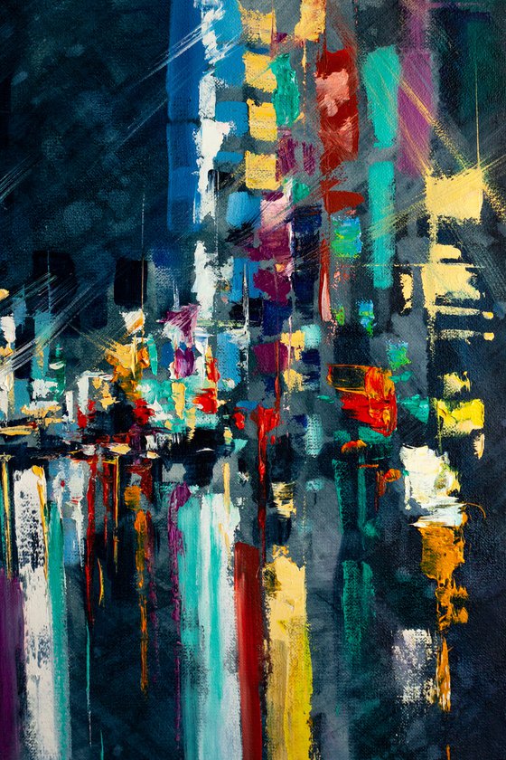 Abstract Night city