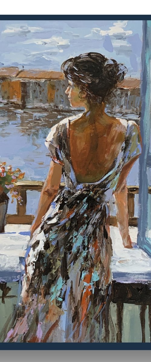 Where the Balcony Meets the Sea. by Vita Schagen