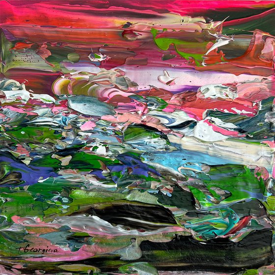 ‘Hug from pink sunset' FRAMED