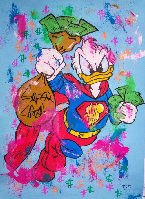 Super Cash ft. Donald Duck by Carlos Pun Art