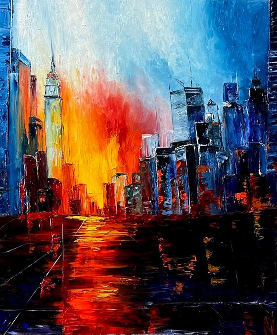 Sunset over the City