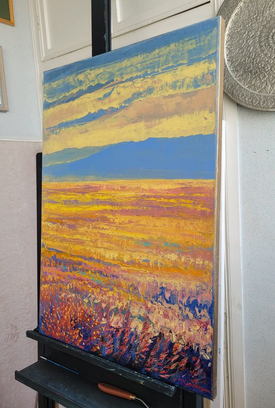 Orange Field 50x70cm.