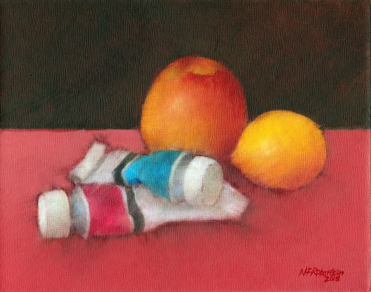 Paints and Fruit by Nicholas Robertson