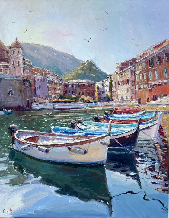 "Boats at the dock"