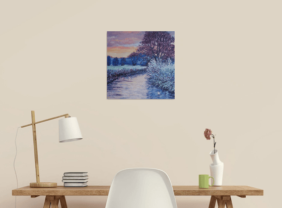 Apricot Dawn, river sunrise