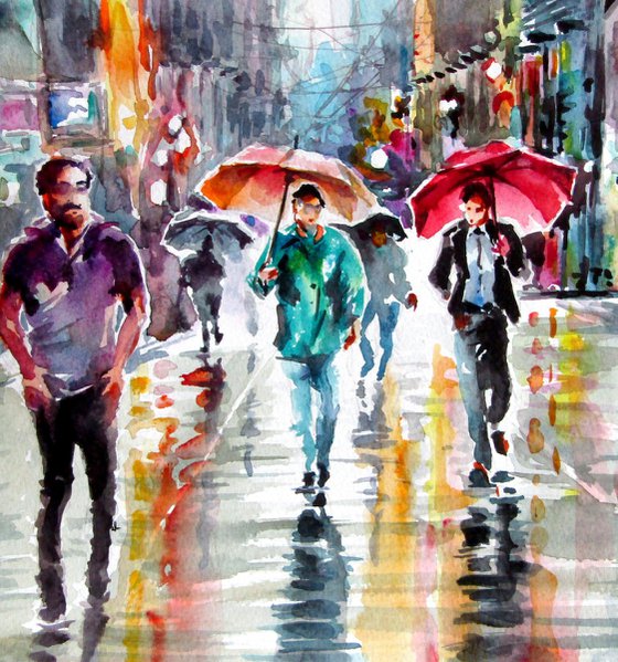 In the rain