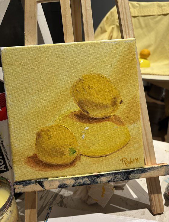 Yellow on Yellow: Lemon Still Life