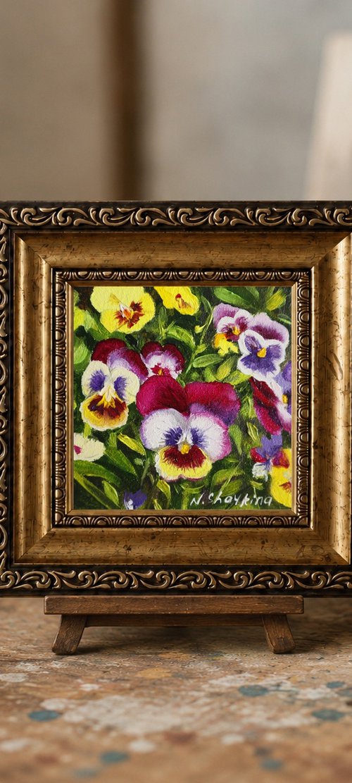 Tiny Pansies by Natalia Shaykina