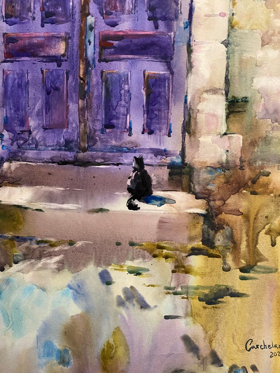 Watercolor “Waiting” perfect gift