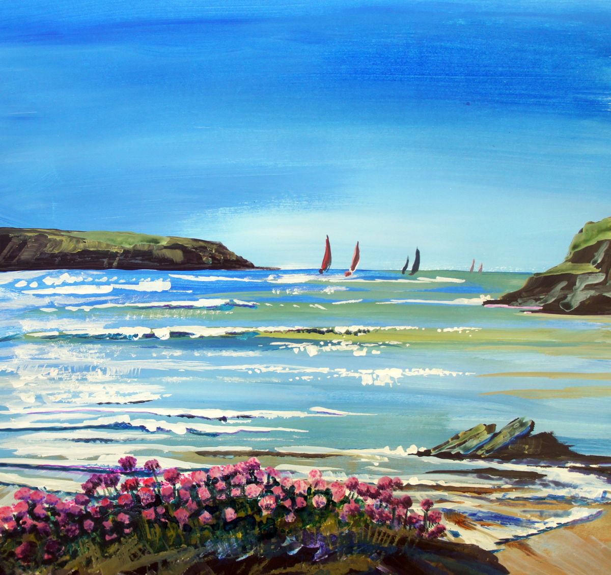 Clear day at the Coast by Julia Rigby