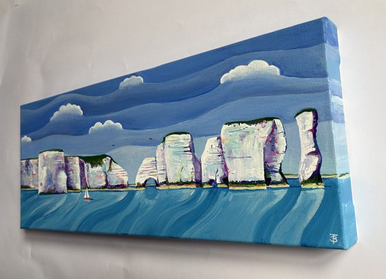Old Harrys Rocks from the Sea