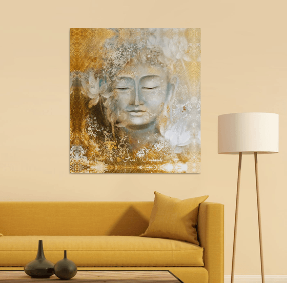 Budda Canvas art, Original Abstract painting
