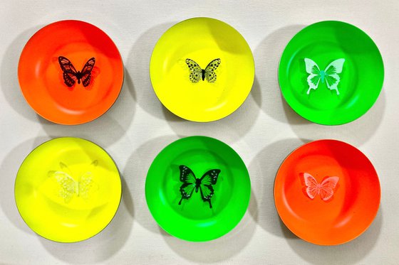 Neon butterflies