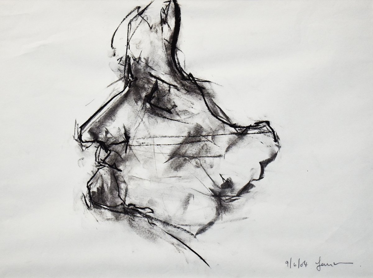 Study of a female Nude - Life Drawing No 477 by Ian McKay