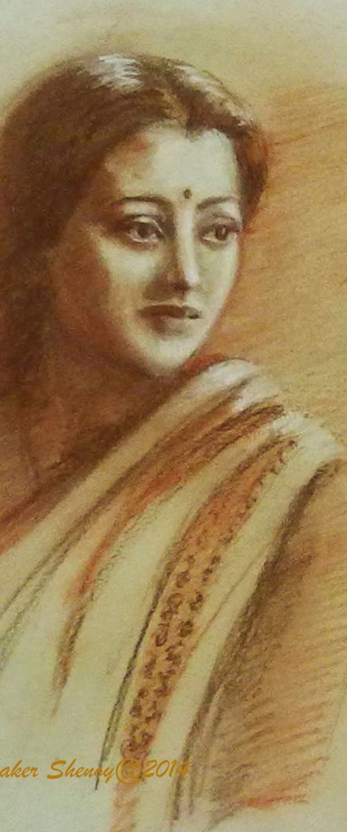 Portrait of an Elegant lady by Asha Shenoy