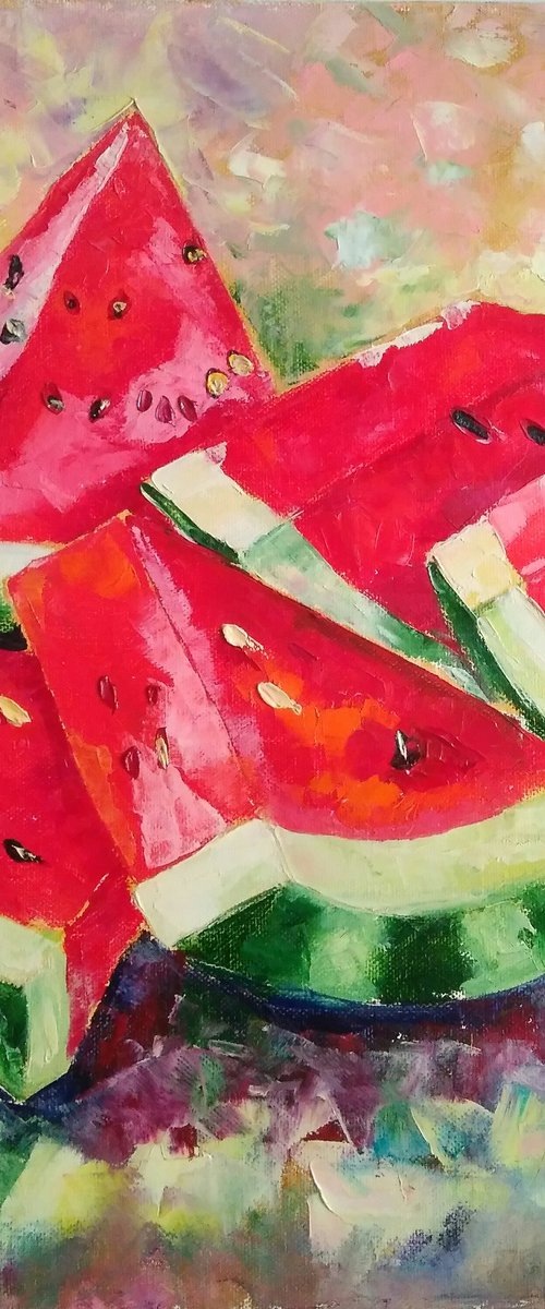 Watermelon Still Life by Yulia Berseneva