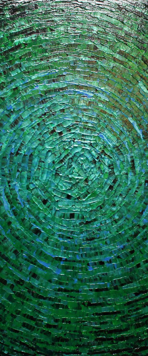 Shard of green blue color by Jonathan Pradillon