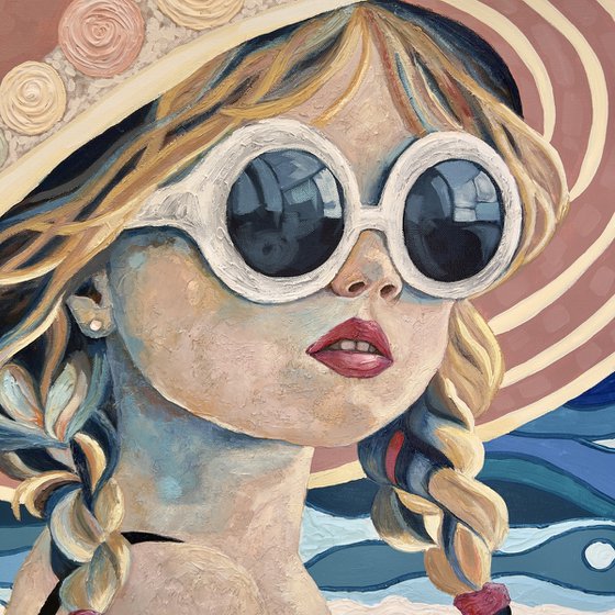 “GIRL WITH SUNGLASSES”