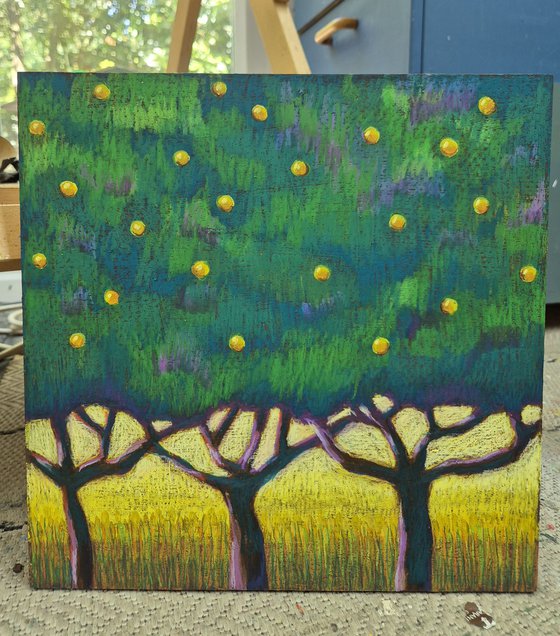 Yellow fruit trees