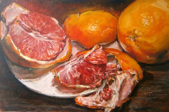 Grapefruit Still life