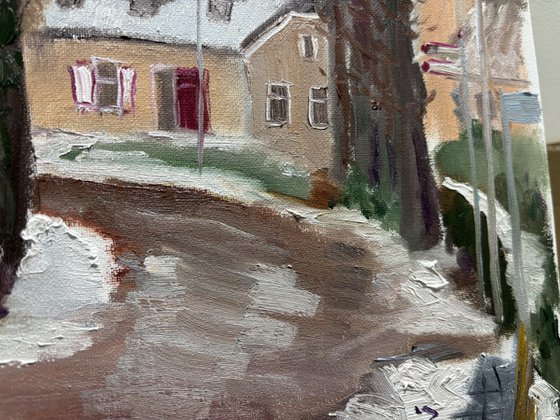 Dalen Flower Shop in Winter