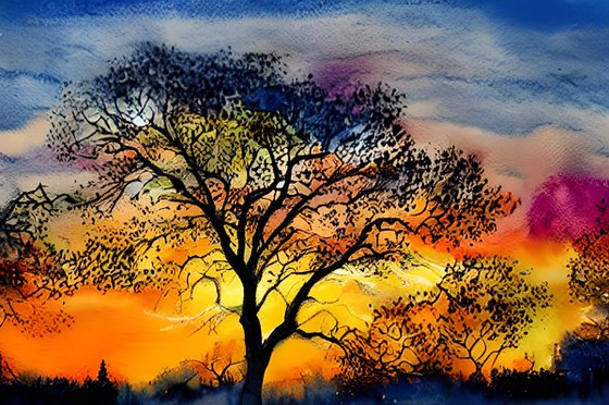 Tree at Sunset